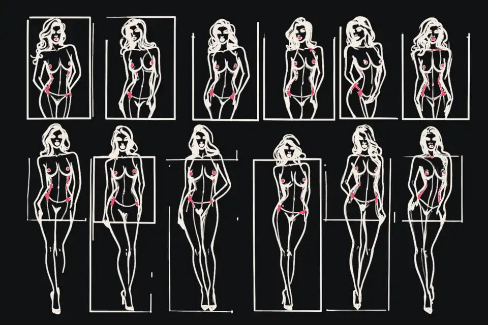 A woman and a wall of screens: cam grid