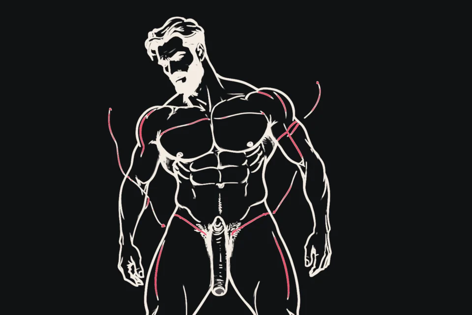 A muscular man seen from the front