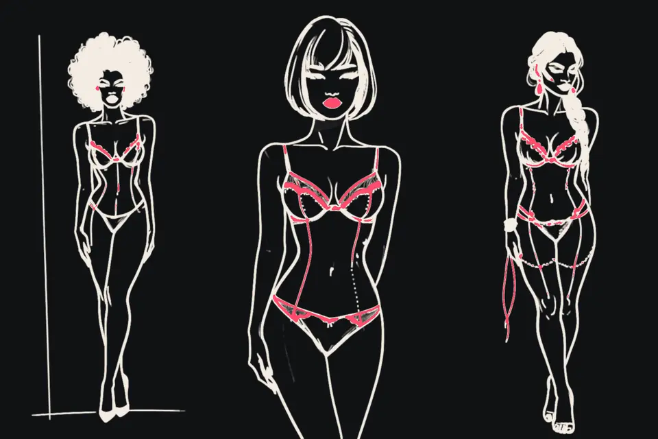 Three women of different backgrounds stand side by side